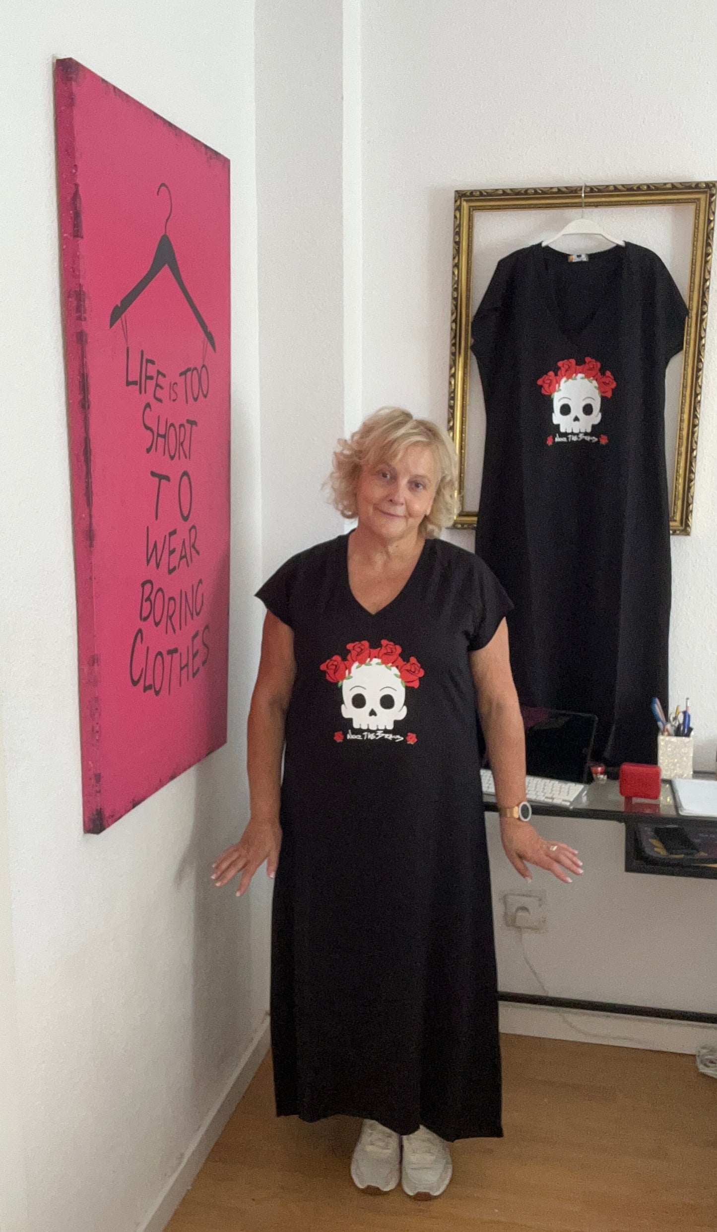 Vestido Flower skull