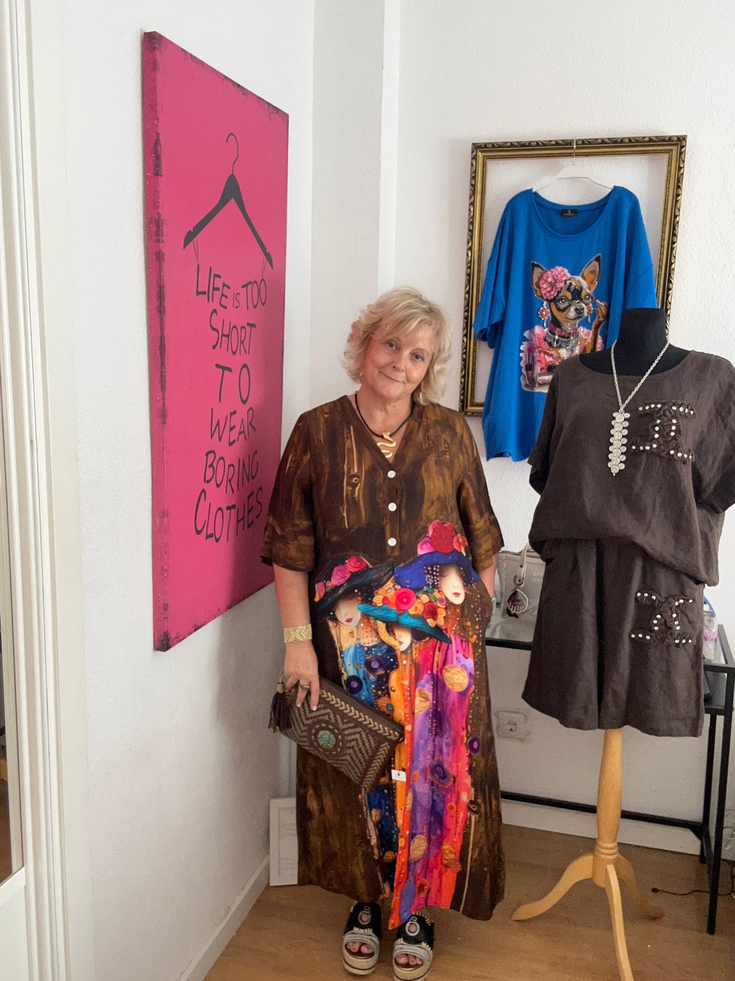 Vestido Lienzo marron