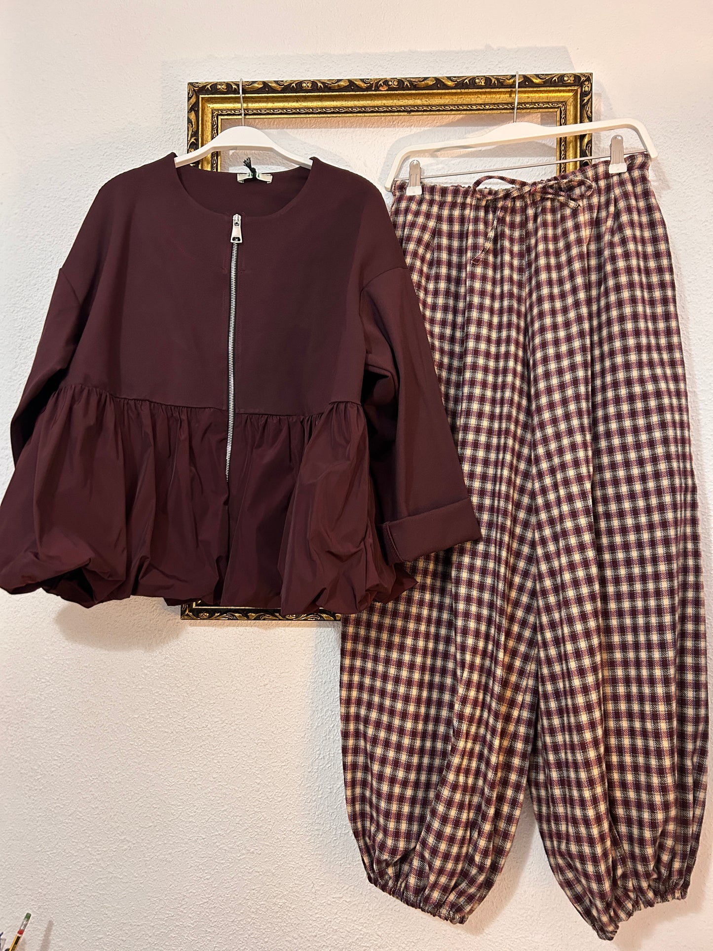 ChaquetaTafetán berenjena