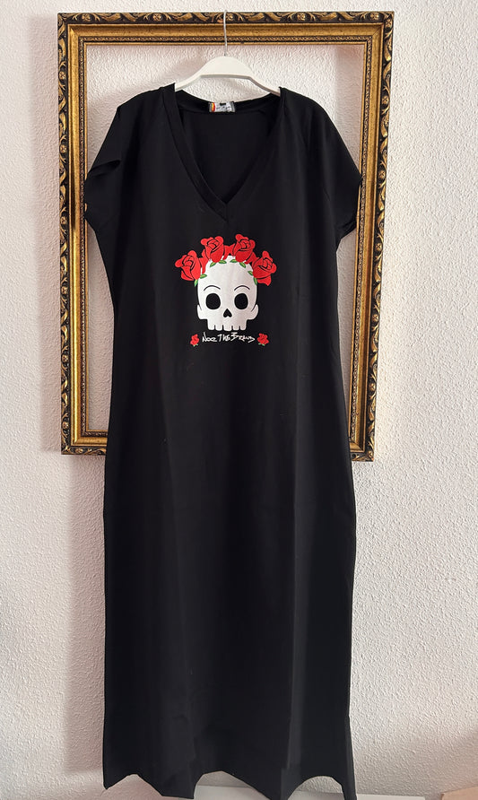 Vestido Flower skull